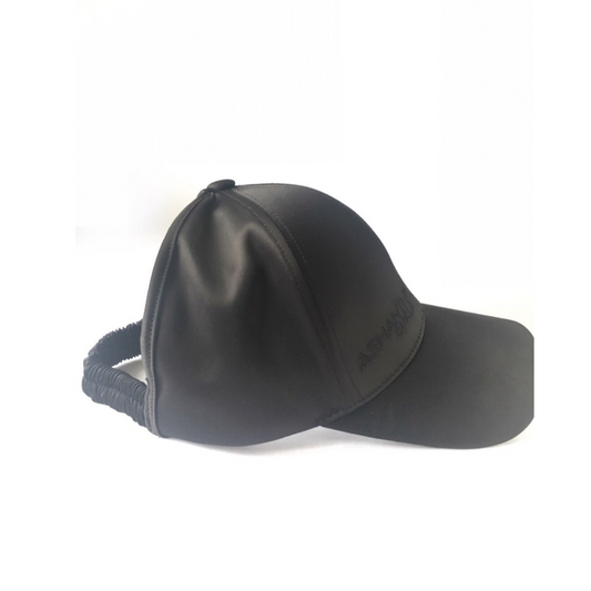 Ashanti Curls-Satin Lined Curly Cap- Half Structured Cap