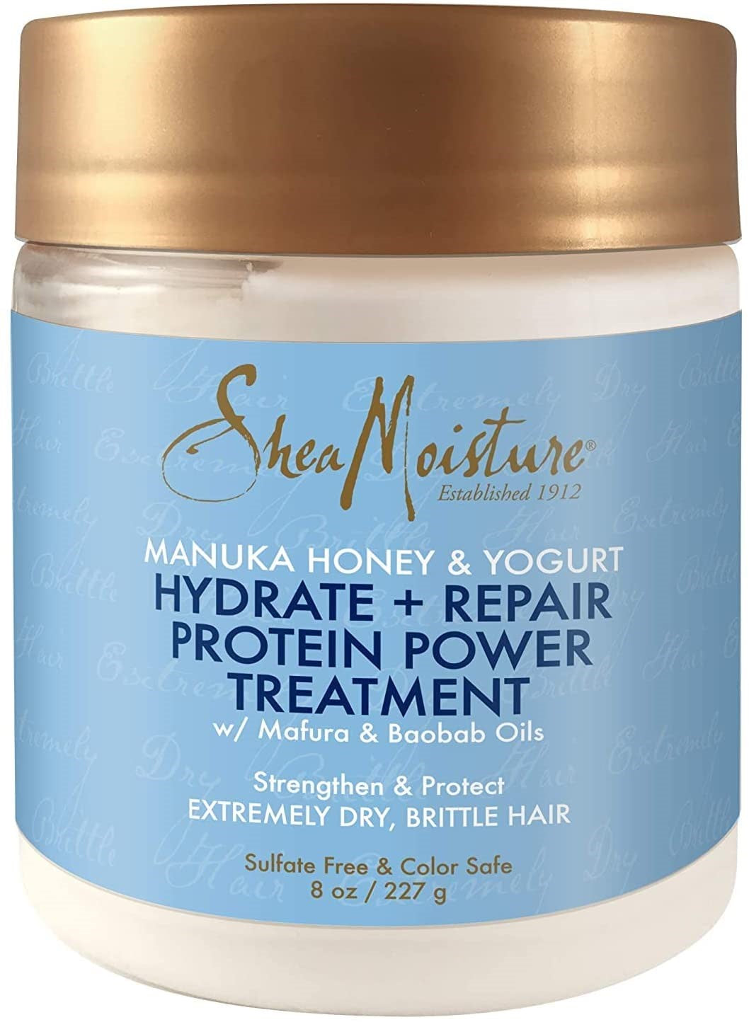 Shea Moisture - Manuka honey and Yogurt: Hydrate + repair protein power treatment 