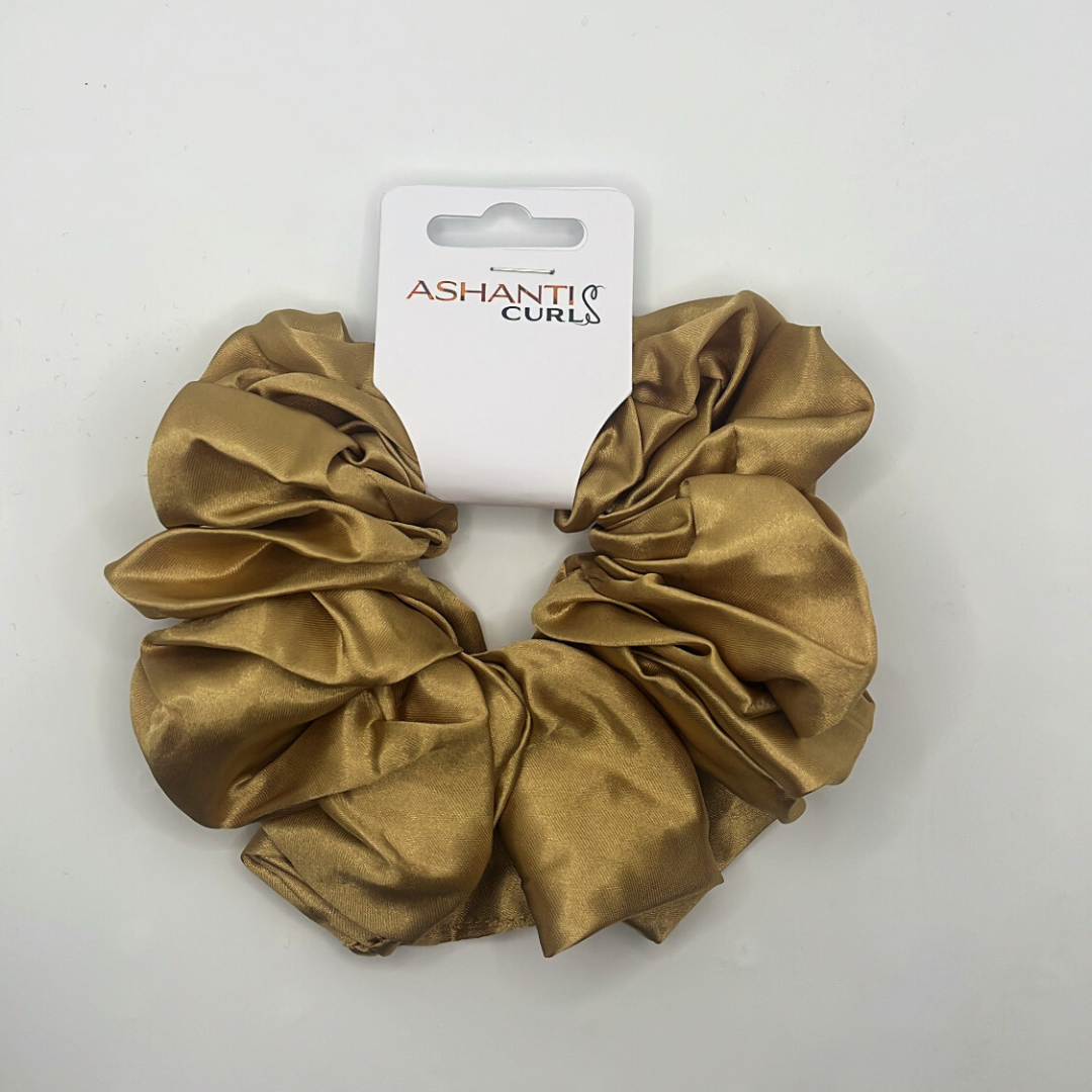 XL Satin Scrunchie- Gold