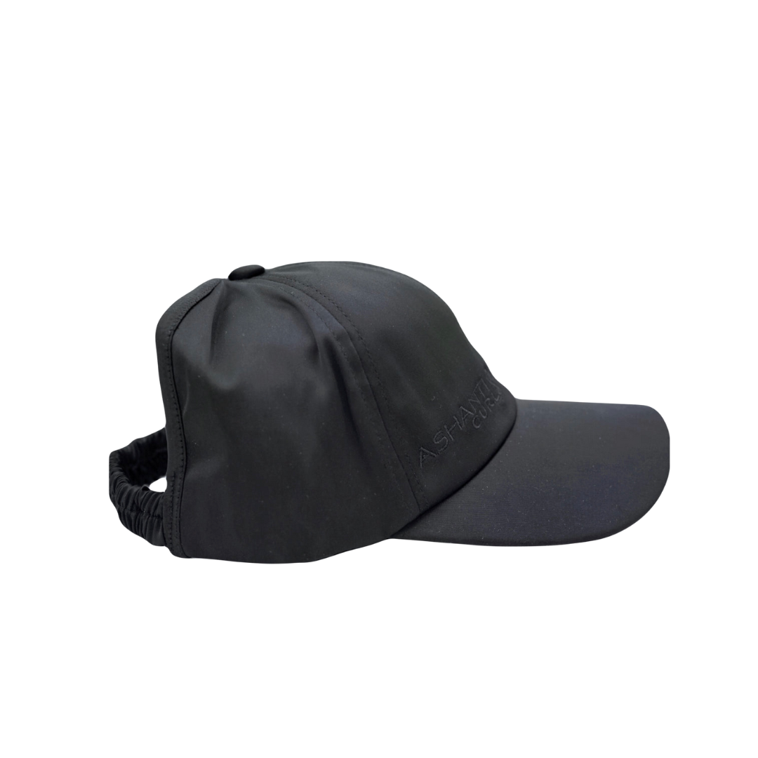 Satin Lined Curly Cap- Half Unstructured Cap